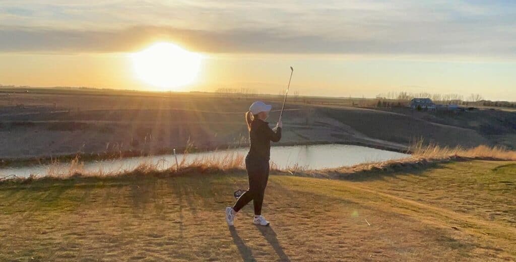golf-at-sunset